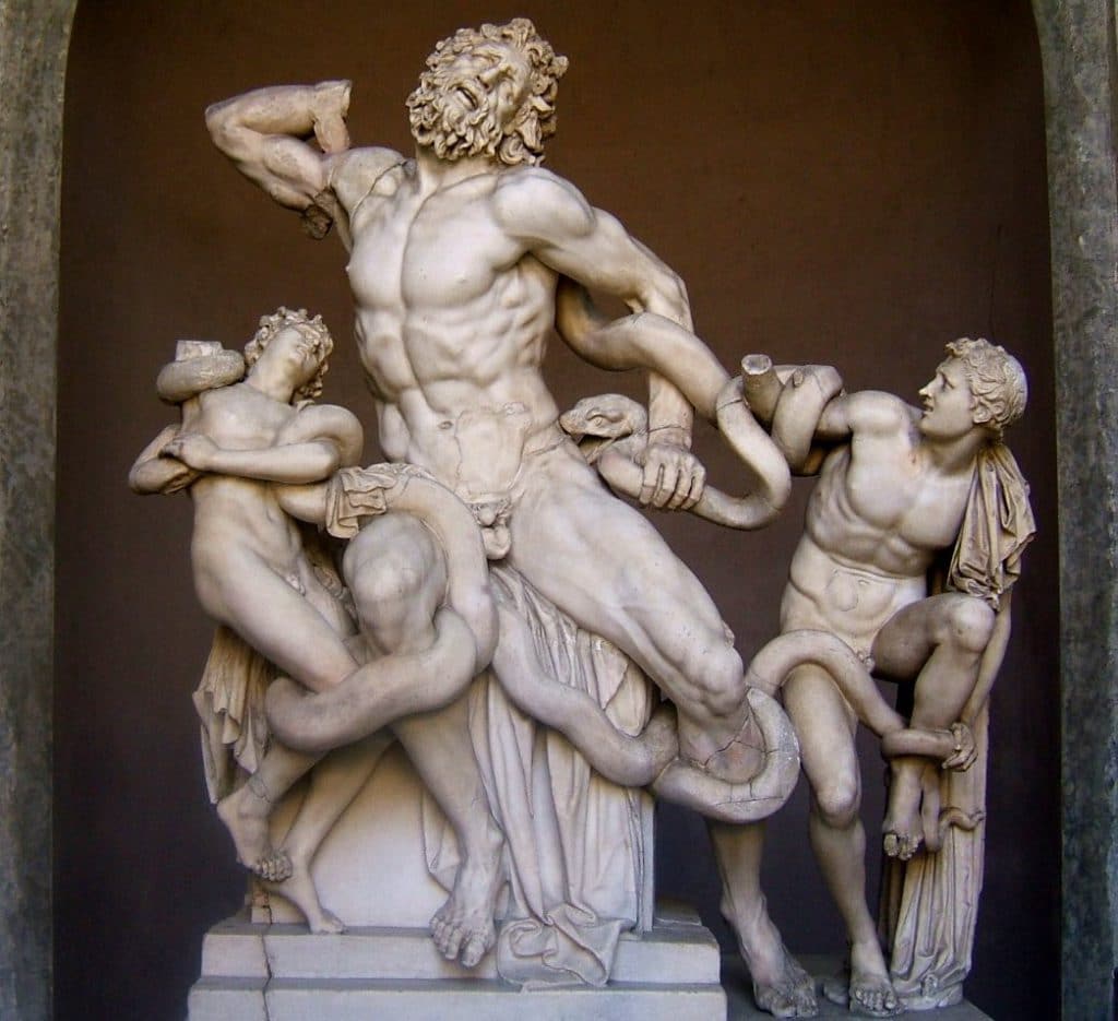 Art and psychiatry. Roman copy of a Greek sculpture “Laocoön Group” (original dated 200 BC)