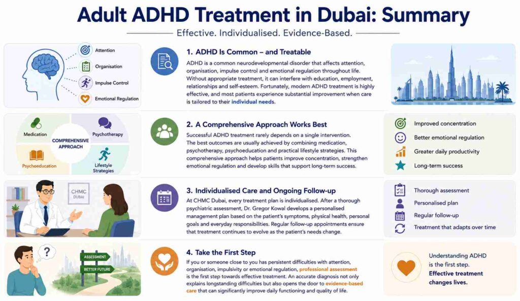 ADHD Treatment for Adults in Dubai - Summary