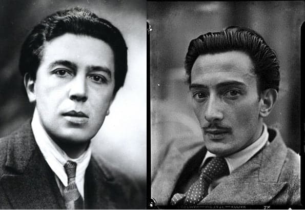 Surrealists: Andre Breton (left) | Salvatore Dali (right)