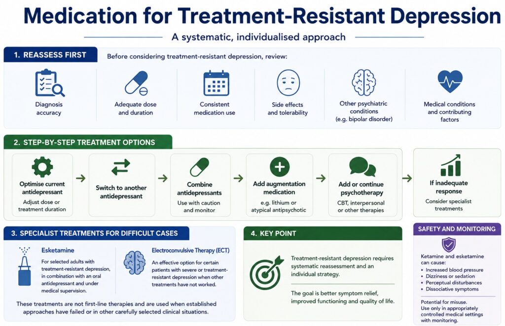 Medication for Treatment-Resistant Depression
