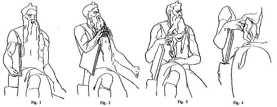 Psychiatry. Stages of Moses' movements from Freud's book "Moses of Michelangelo"