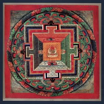 Art. C.G. Jung. Mandala painting from "The Red Book"