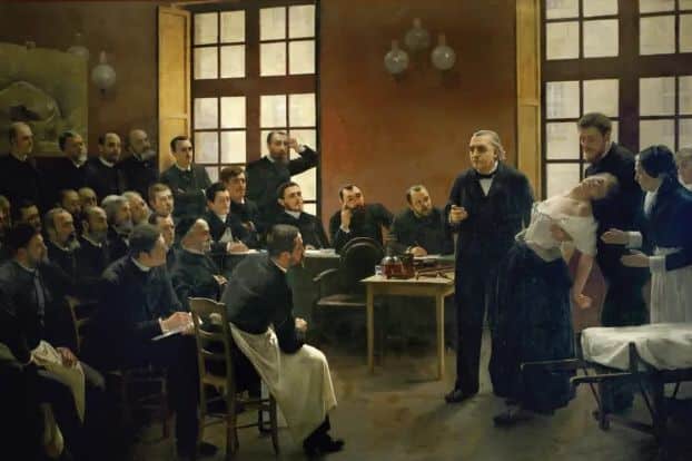 Charcot's clinical demonstrations of hypnosis at the Salpêtrière