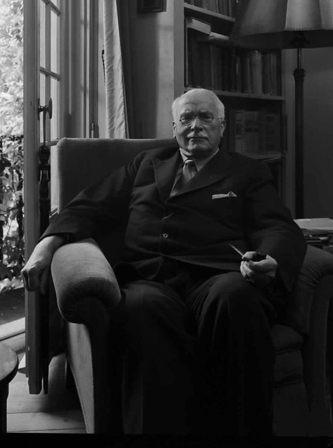 C.G. Jung. Animus and Anima Archetyps. Jung in his hous in Küsnacht