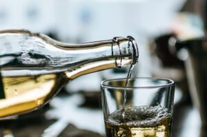 Illustration showing alcohol how