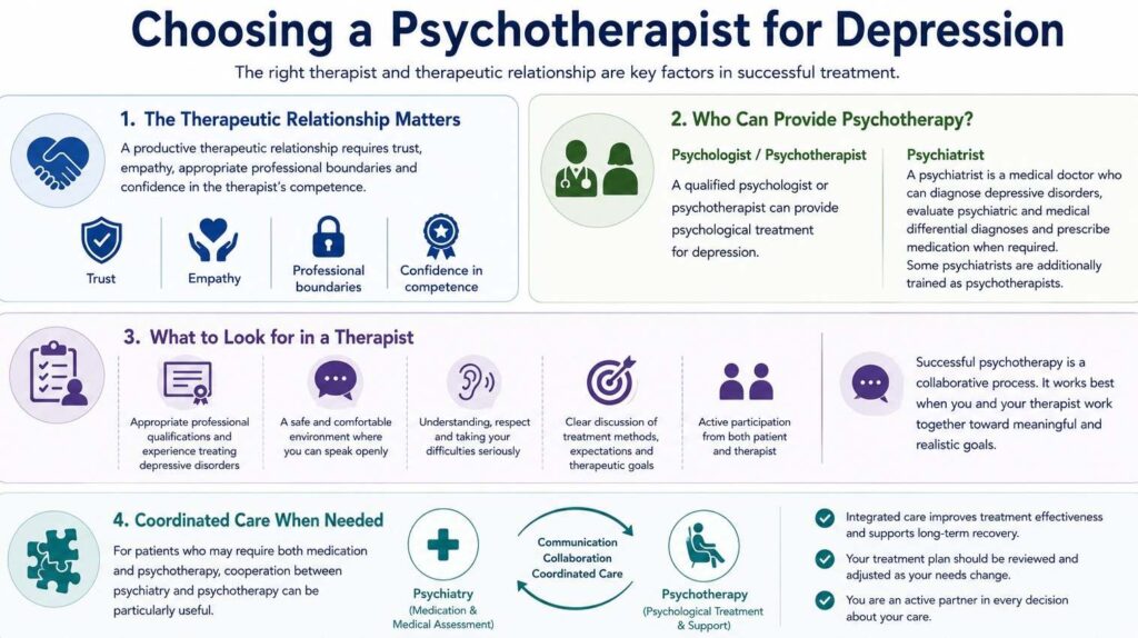 Choosing a Psychotherapist for Depression