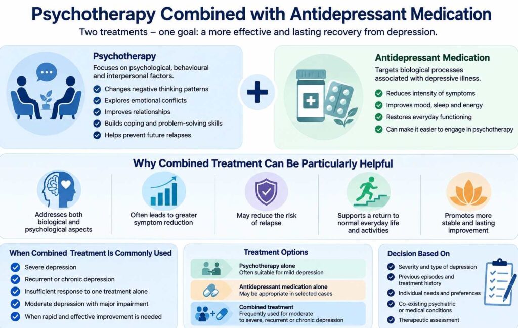 Psychotherapy Combined with Antidepressant Medication