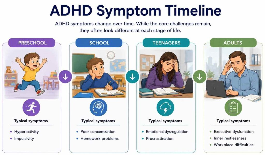 ADHD Symptom Timeline