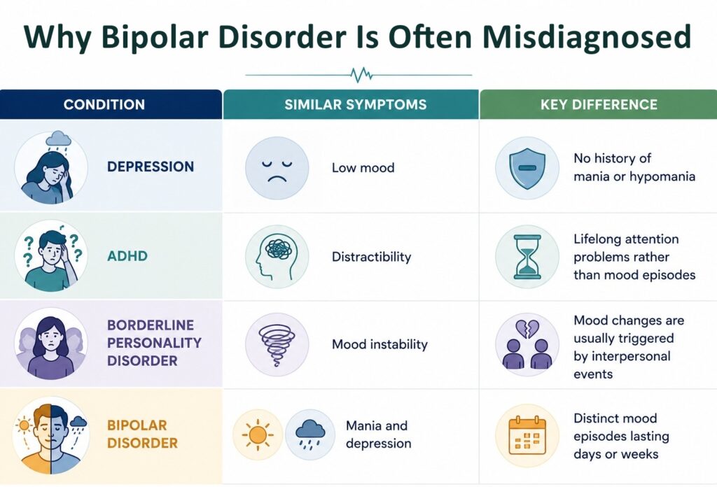 Graphic: Why Bipolar Disorder Is Often Misdiagnosed
