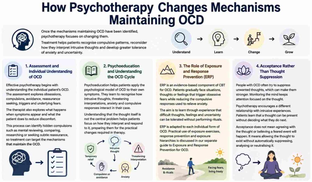 How Psychotherapy Changes Mechanisms Maintaining OCD